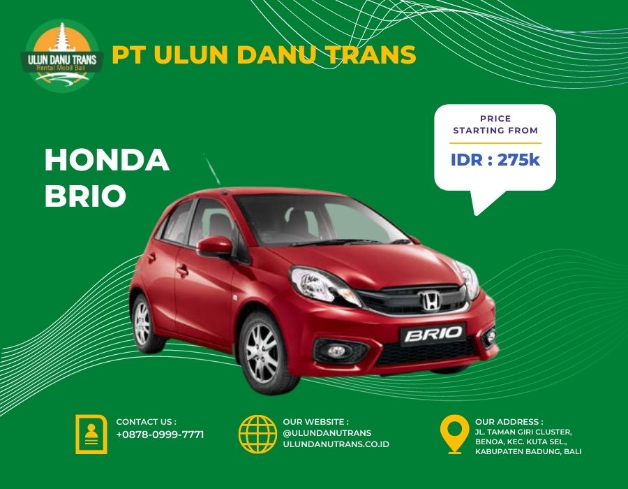 Sewa Honda Brio Bali