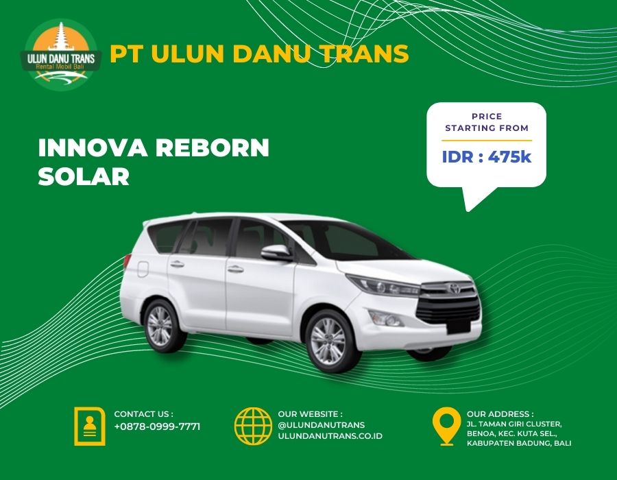 Sewa Innova Reborn Solar Bali