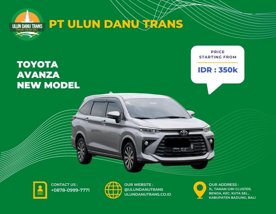 Sewa Toyota Avanza New Model Bali