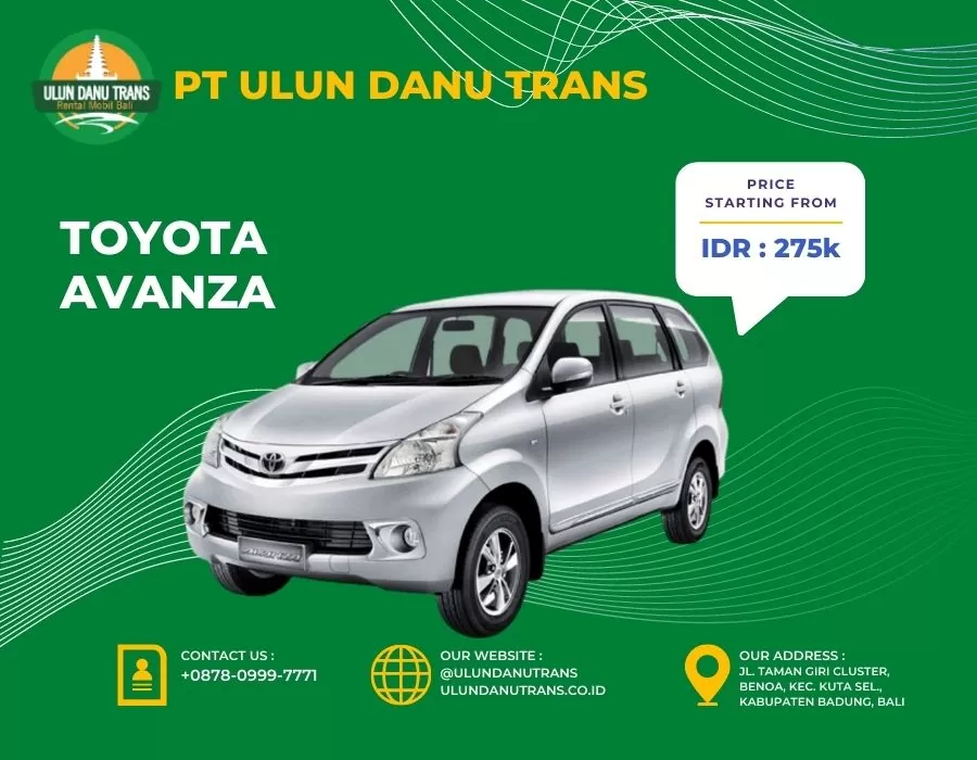 Sewa Toyota Avanza Bali